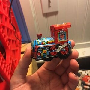 Vintage L I T H O toy train